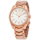 MICHAEL KORS WOMEN'S STAINLESS STEEL QUARTZ CRYSTAL WHITNEY DIAL - ROSE GOLD - Like New