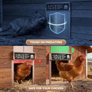 IBKINXX AUTOMATIC CHICKEN COOP DOOR SOLAR POWERED,GOLDEN BROWN CHICKEN DOOR - Like New