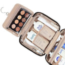 NISHEL Travel Toiletry Bag for Women Large Capacity, Makeup Essentials Organizer - Like New