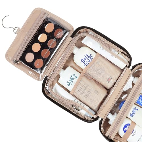 NISHEL Travel Toiletry Bag for Women Large Capacity, Makeup Essentials Organizer - Like New