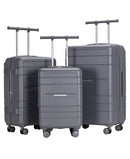 FRENCH CONNECTION LE VOYAGE LUGGAGE, 3 PIECE SET, QUIET SHADE-3 ITEMS - Brand New
