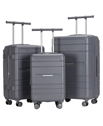 FRENCH CONNECTION LE VOYAGE LUGGAGE, 3 PIECE SET, QUIET SHADE-3 ITEMS - Brand New