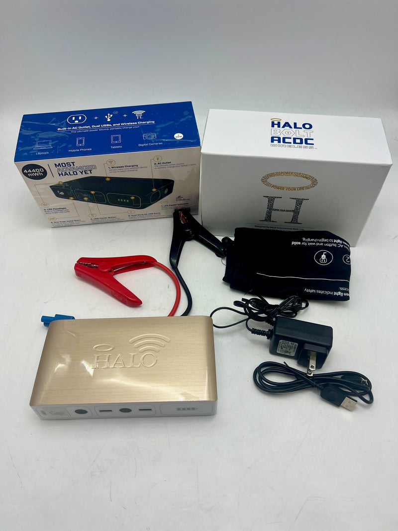 HALO BOLT ACDC 58830 Portable Power Jump Starter - MARBLE GOLD Like New