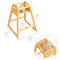 ECR4KIDS ASATT HIGH CHAIR, TODDLER CHAIR - HONEY - Like New