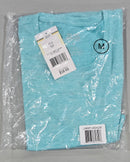 GALAXY BY HARVIC KICK START GEAR MEN'S SHORT SLEEVEE CREW NECK TEE - M - AQUA - Like New