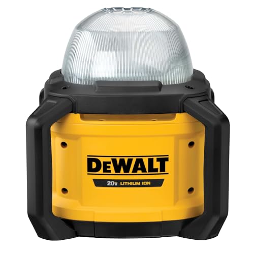 DEWALT 20V MAX LED WORK LIGHT CORDLESS DCL074 - YELLOW - Like New