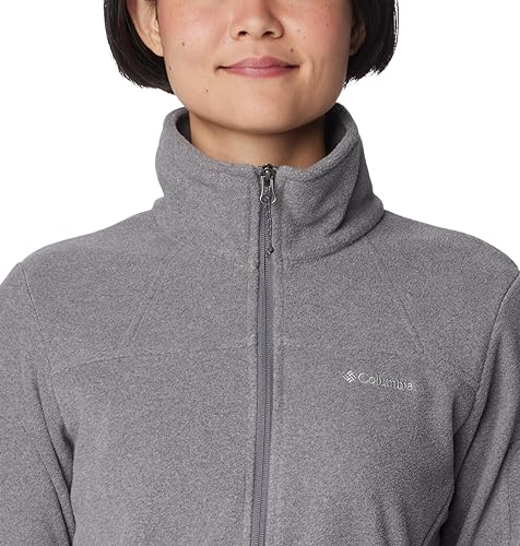 EL6081 Columbia Women's Fast Trek II Fleece Jacket City Gray Heather L - Brand New