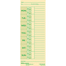 OFFICE DEPOT TIME CARDS DEDUCTIONS 2-SIDED, 3 3/8" X 8 7/8", MANILA PACK OF 100 - Brand New