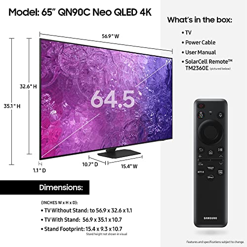 SAMSUNG 65-Inch Class Neo QLED 4K QN90C TV - QN65QN90CAFXZA - Scratch & Dent