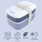 BENTGO CLASSIC ADULT BENTO BOX STACKABLE 3-COMPARTMENT LUNCH BOX - SLATE - Brand New