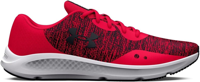 3025945 Under Armour Men's Charged Pursuit 3 Twist Running Shoe Red/Black 12 Like New