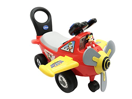 Kiddieland Disney Mickey Mouse Plane Red/Yellow/Black - Brand New