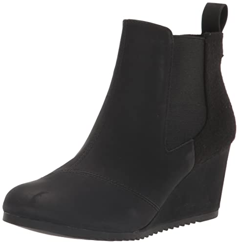 TOMS WOMEN'S BAILEY ANKLE BOOTS,BOOTIES FOR WOMEN SIZE WOMEN 9.5 BLACK - Like New