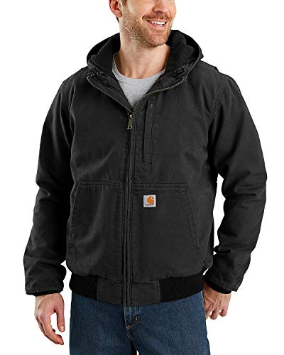 CARHARTT MEN'S FULL SWING LOOSE FIT WASHED DUCK FLEECE BLACK 4XLT - Brand New