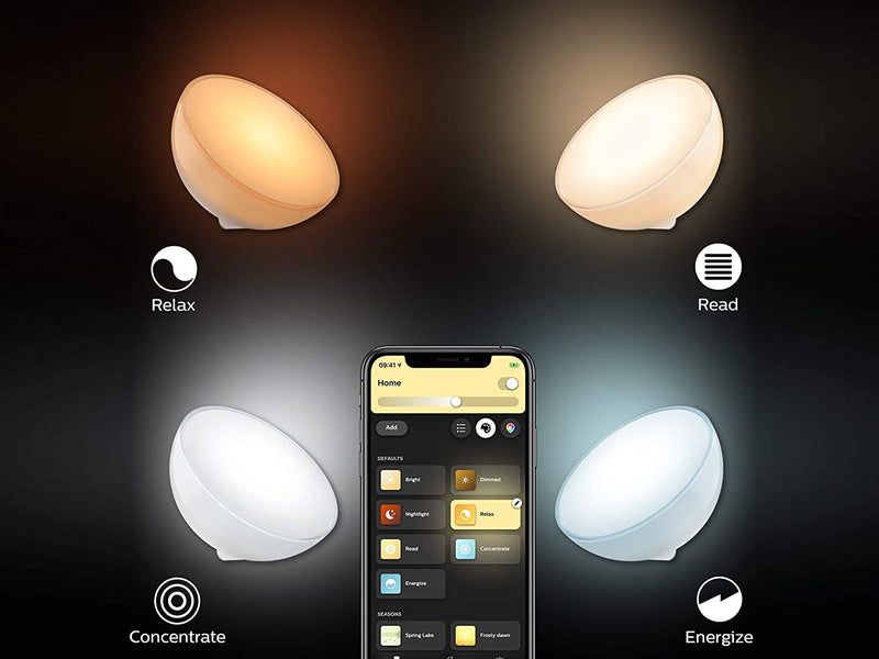 Philips Hue Go White Color Portable Dimmable LED Smart Light Table Lamp - White Like New