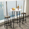 AWQM 3 Piece Bar Table Set, Round Bistro Table and Chairs, Small Bar Table Set - Like New