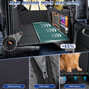 QINGTI TRUCK DOG SEAT COVER BACK SEAT HARD BOTTOM, LARGE DOGS - BLACK - Like New