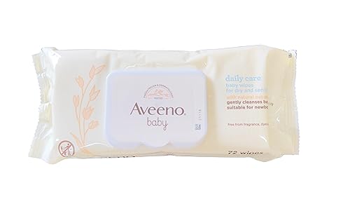 AVEENO Baby Daily Care Wipes, 72 Wipes, Each Pack, Pack of 6 (432 Total) - Brand New