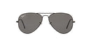 RAY-BAN RB3025 CLASSIC POLARIZED AVIATOR SUNGLASSES - BLACK/POLARIZED BLACK - Like New