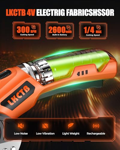 LKCTB ELECTRIC CARDBOARD CUTTER SCISSORS LED LIGHT 2600MAH LIGHT ORANGE - Like New