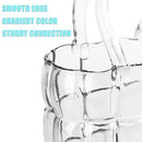 Unique Purse Vase for Flowers,11'' Handmade Thicken Bubbled Glass Bag Vases - Like New