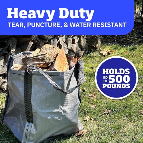 DURASACK HEAVY DUTY STORAGE TOTE BAG 22-GALLON CAPACITY BB-1619 - GRAY - Like New