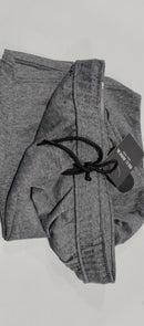 BLU ROCK LOOSE FIT TECH FLEECE SHORTS HEAT SEAL ZIPPER POCKET SIZE: L - CHARCOAL - Brand New