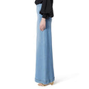 30241165 DEE OCLEPPO WOMEN ANNA HIGH RISE PULL ON PANT VINTAGE BLUE WASH M - Brand New