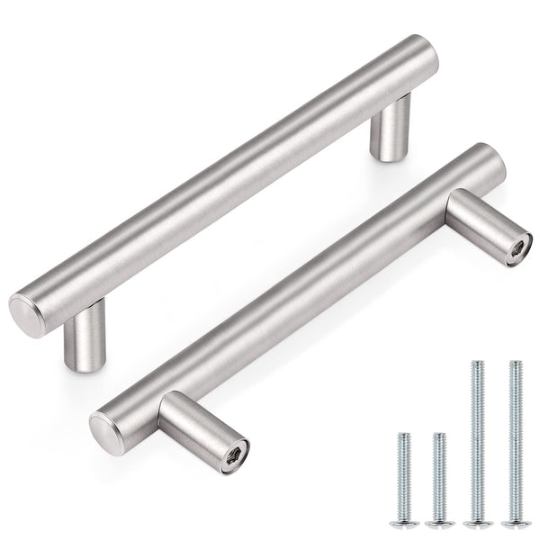 Probrico 10 Pack Euro Style T Bar Cabinet Pulls Stainless Steel Kitchen Handles - Brand New