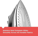 BLACK+DECKER Light ‘N Easy Compact Steam Iron Stainless Steel IR1020S - Grey - Like New