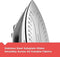 BLACK+DECKER Light ‘N Easy Compact Steam Iron Stainless Steel IR1020S - Grey - Like New