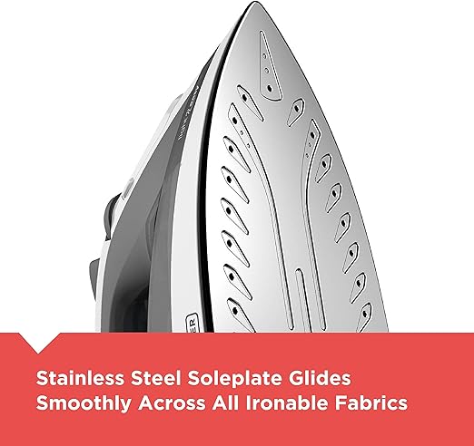 BLACK+DECKER Light ‘N Easy Compact Steam Iron Stainless Steel IR1020S - Grey - Like New