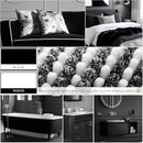 BSICPRO Bathroom Rugs, 2 Piece Thick Absorbent Chenille Bath Mat Rug Set, Black - Like New