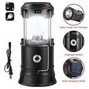 TNYZEO LED CAMPING LANTERN LED LANTERNS SUITABLE SURVIVAL KITS HURRICANE - BLACK - Like New