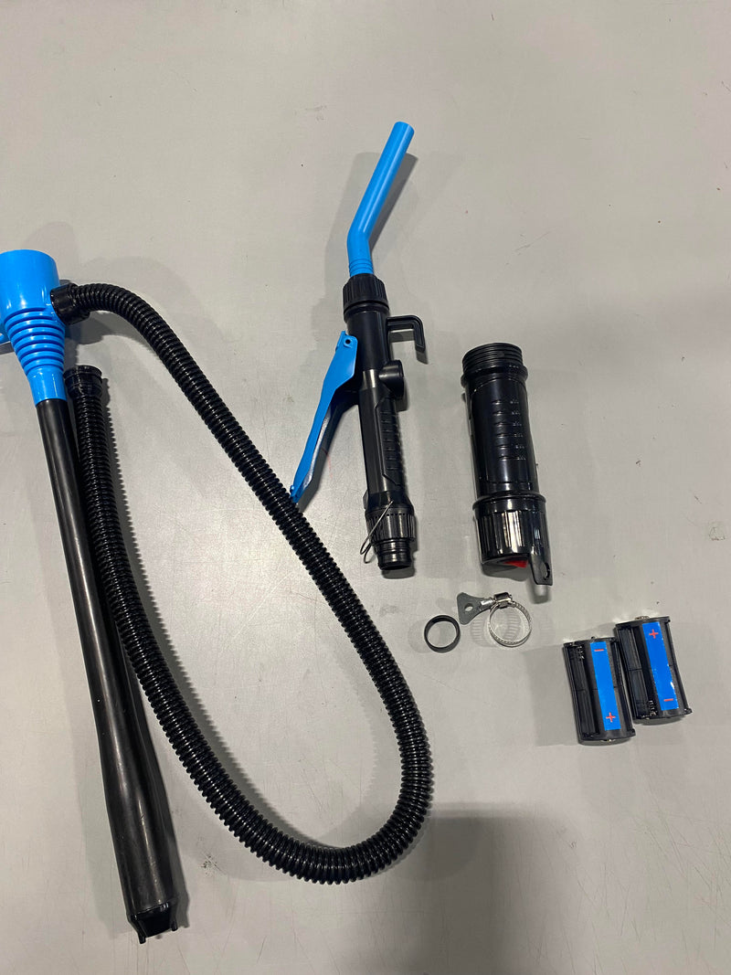 BOLCOWE PORTABLE POWER BATTERY POWERED SIPHON FUEL TRANSFER PUMP - BLUE - Like New