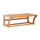 Organize It All Natural Bamboo Wall Mounting Shelf with Towel Bars - Brand New