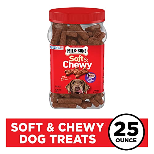 MILK-BONE SOFT & CHEWY DOG TREATS, BEEF & FILET MIGNON 25 OUNCE - NEW New