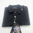 JAMES TAILOR BLACK SLIM LONG SLEEVE DRESS SHIRTS FOR MEN - SIZE: MEN M - BLACK - Brand New