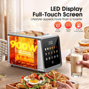 GENERIC TOUCH SCREEN TOASTER 2 SLICE, STAINLESS STEEL SMART DIGITAL TOASTERS - Like New