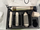 MESCOMB 5-IN-1 HOT AIR STYLER HAIR DRYER AUTO WRAP CURLERS VOLUM - CHAMPAGNE - Like New