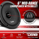 DS18 PRO-ZXI6.4BM 6.5" PRO AUDIO MIDRANGE LOUDSPEAKER 600W MAX, 300W RMS - BLACK - Like New