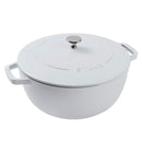 STAUB CAST IRON ESSENTIAL FRENCH OVEN, 5-QUART, 1032330 - WHITE - Scratch & Dent