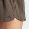 ADIDAS WOMEN'S PACER TRAINING 3-STRIPES WOVEN HIGH SHORTS SIZE L - SHADOW OLIVE - Brand New