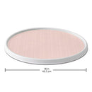 Copco Non-Skid Pantry Cabinet Lazy Susan Turntable, 18-Inch, White and Pink - Brand New