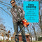 BLACK+DECKER Electric Leaf Blower, Leaf Vacuum and Mulcher 3 in 1 Corded -ORANGE - Like New