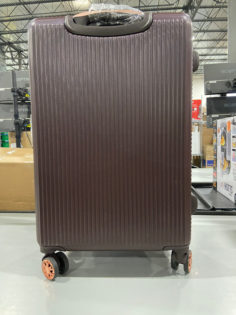 ADRIENNE VITTADINI 25" HARDCASE URBAN STYLE LUGGAGE - BROWN - Like New