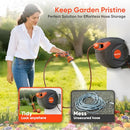 NEOTEC RETRACTABLE GARDEN HOSE REEL 1/2" X 65 FT WALL MOUNTED G201220 - GRAY - Like New