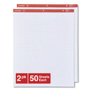 UNIVERSAL UNV35601 27 IN. X 34 IN. EASEL PADS/FLIP CHARTS (2/CARTON) - WHITE - Like New