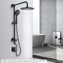 SOKA 9" RAIN SHOWER HEAD HANDHELD BATHROOM RAIN SHOWER SYSTEM - MATTE BLACK - Like New