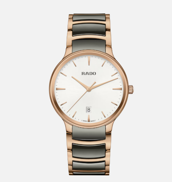 Rado Centrix Unisex Stainless steel / PVD Watch R30023012, Rose Gold New